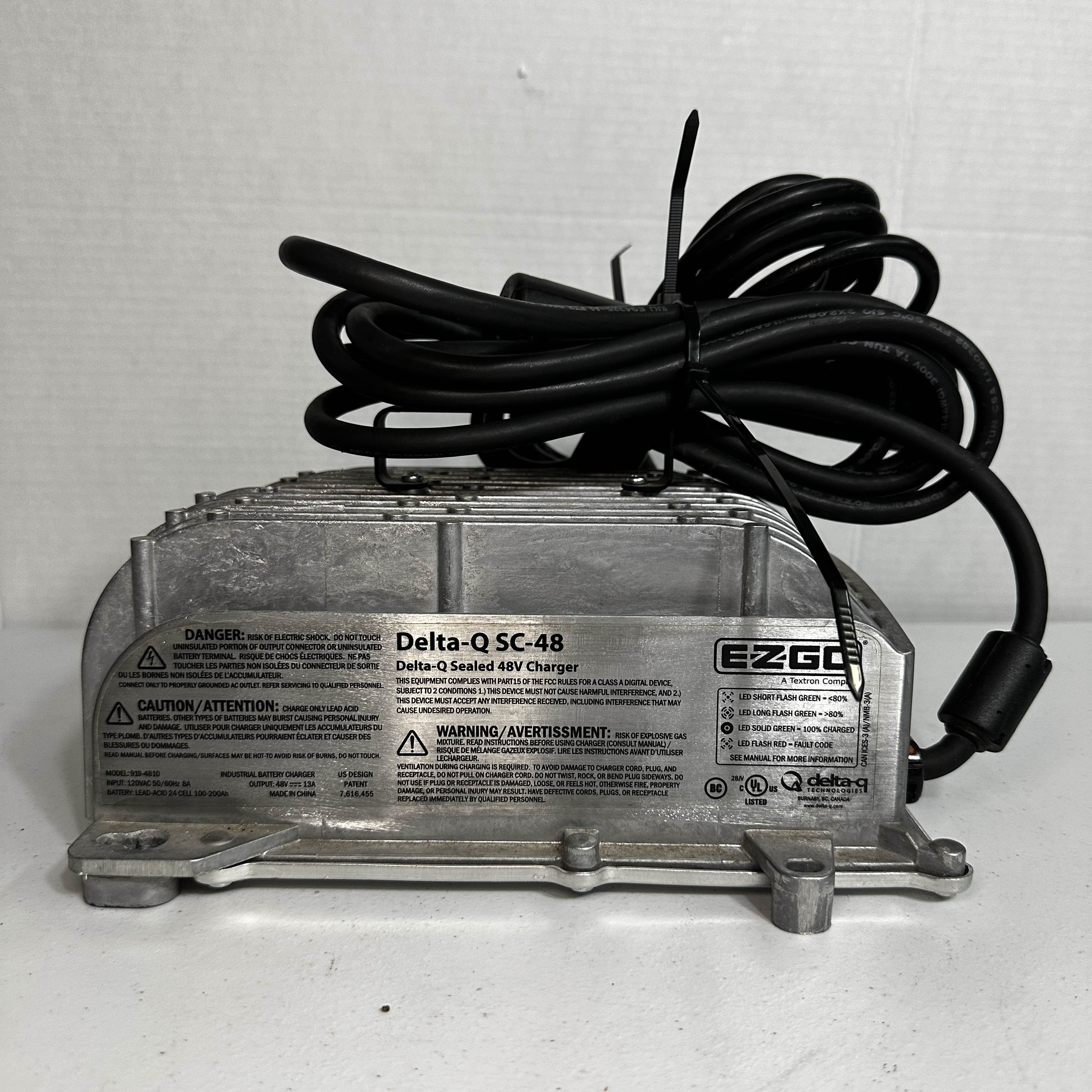E-Z-GO Delta-Q SC-48 Golf Cart Charger 48V Model 919-4810