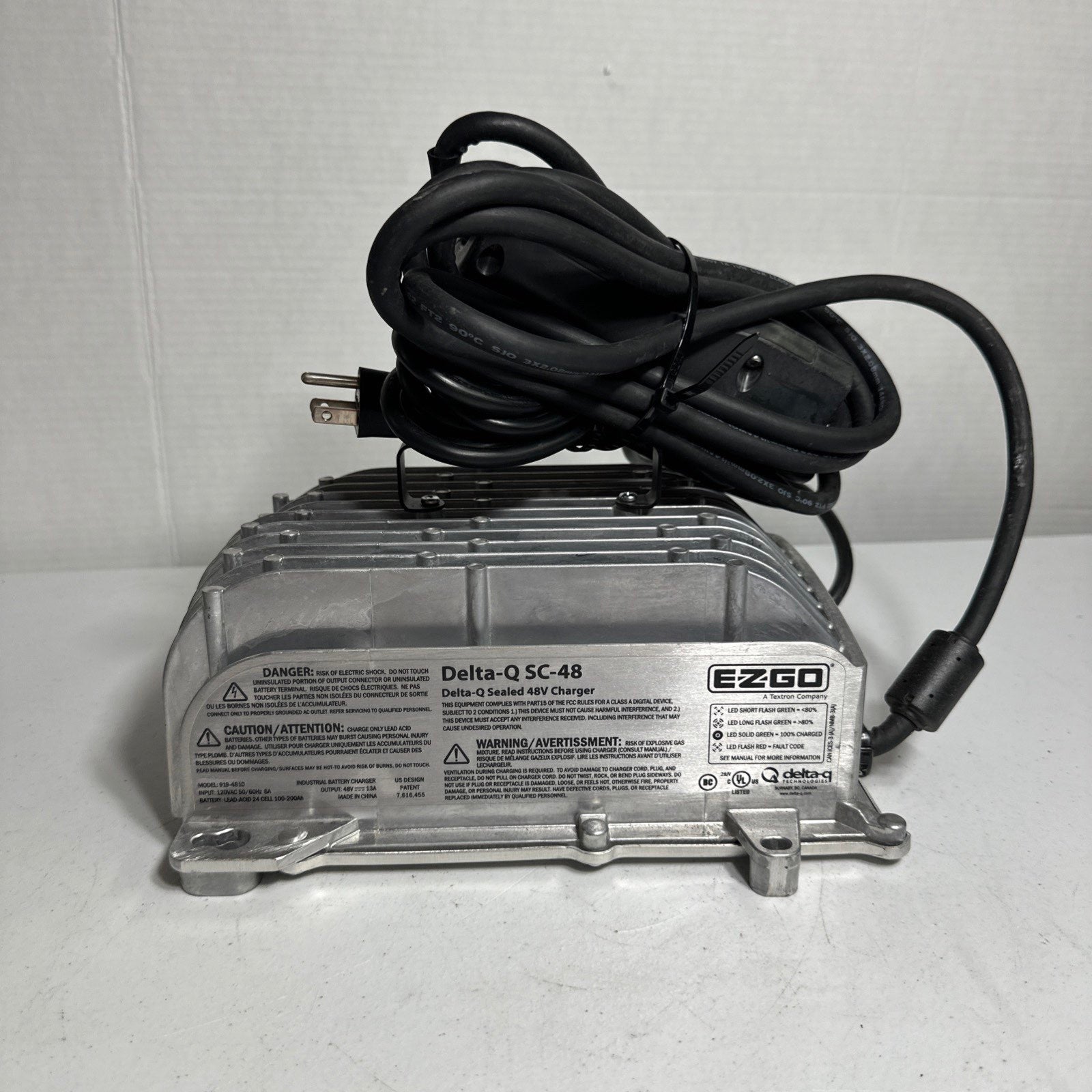 E-Z-GO Delta-Q SC-48 Golf Cart Charger 48V Model 919-4810