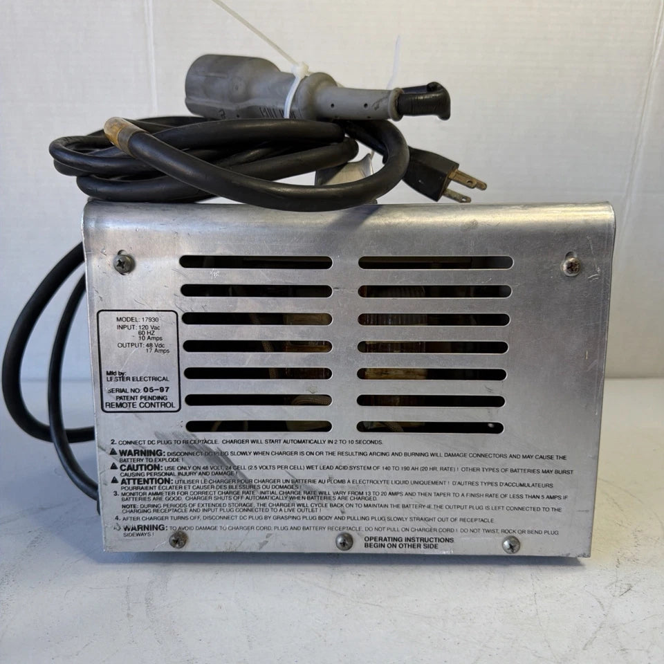 Club Car PowerDrive Battery Golf Cart Charger 48V17AMP Model 17930